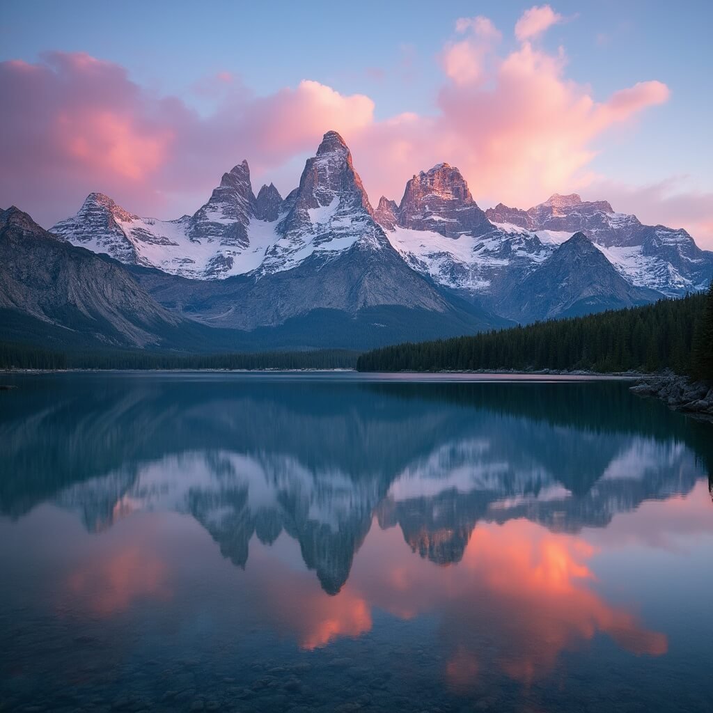 Why Jackson, Wyoming is Your Ultimate Adventure Paradise (Without the Tourist Trap Hassle) Sunrise over snow-capped Grand Teton National Park reflecting in an alpine lake in a vibrant wide panoramic view, devoid of human presence.