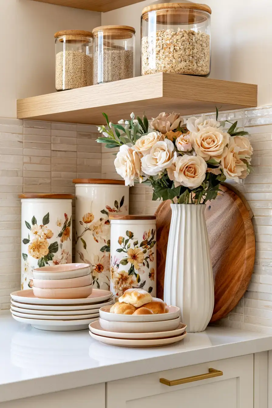 27 Cozy Kitchen Shelf Decor Ideas For A Beautifully Styled Home