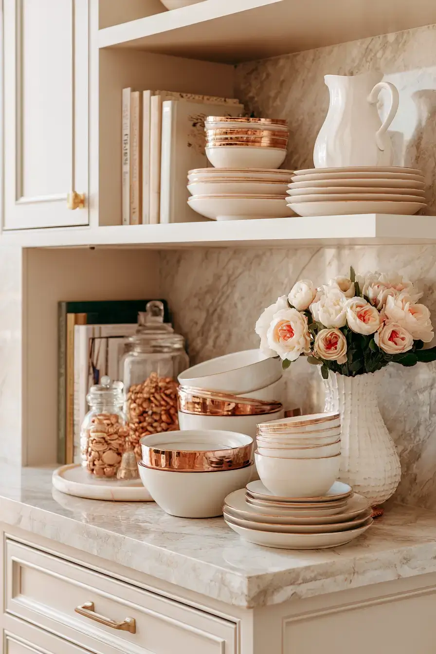 27 Cozy Kitchen Shelf Decor Ideas For A Beautifully Styled Home