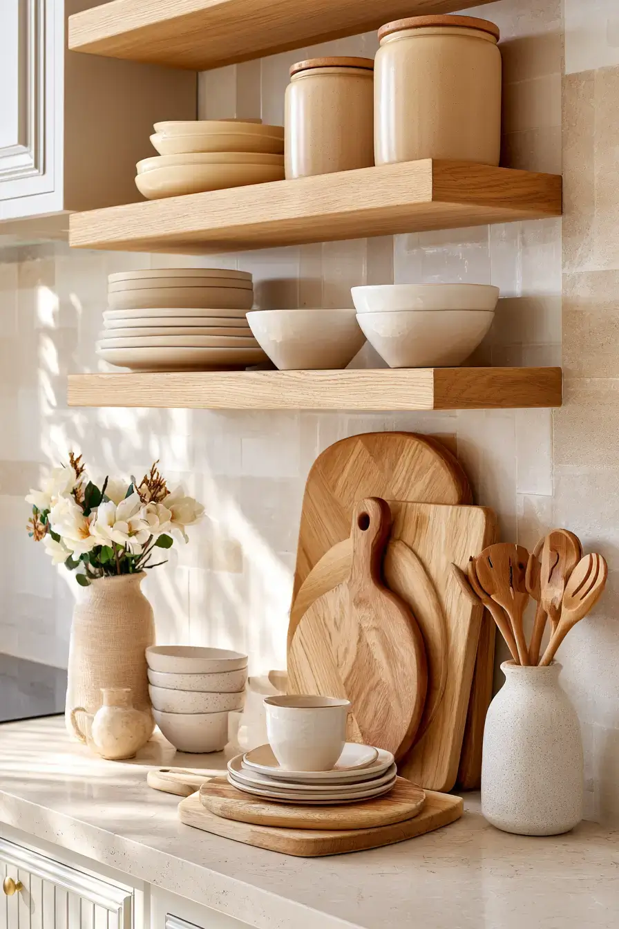 27 Cozy Kitchen Shelf Decor Ideas For A Beautifully Styled Home