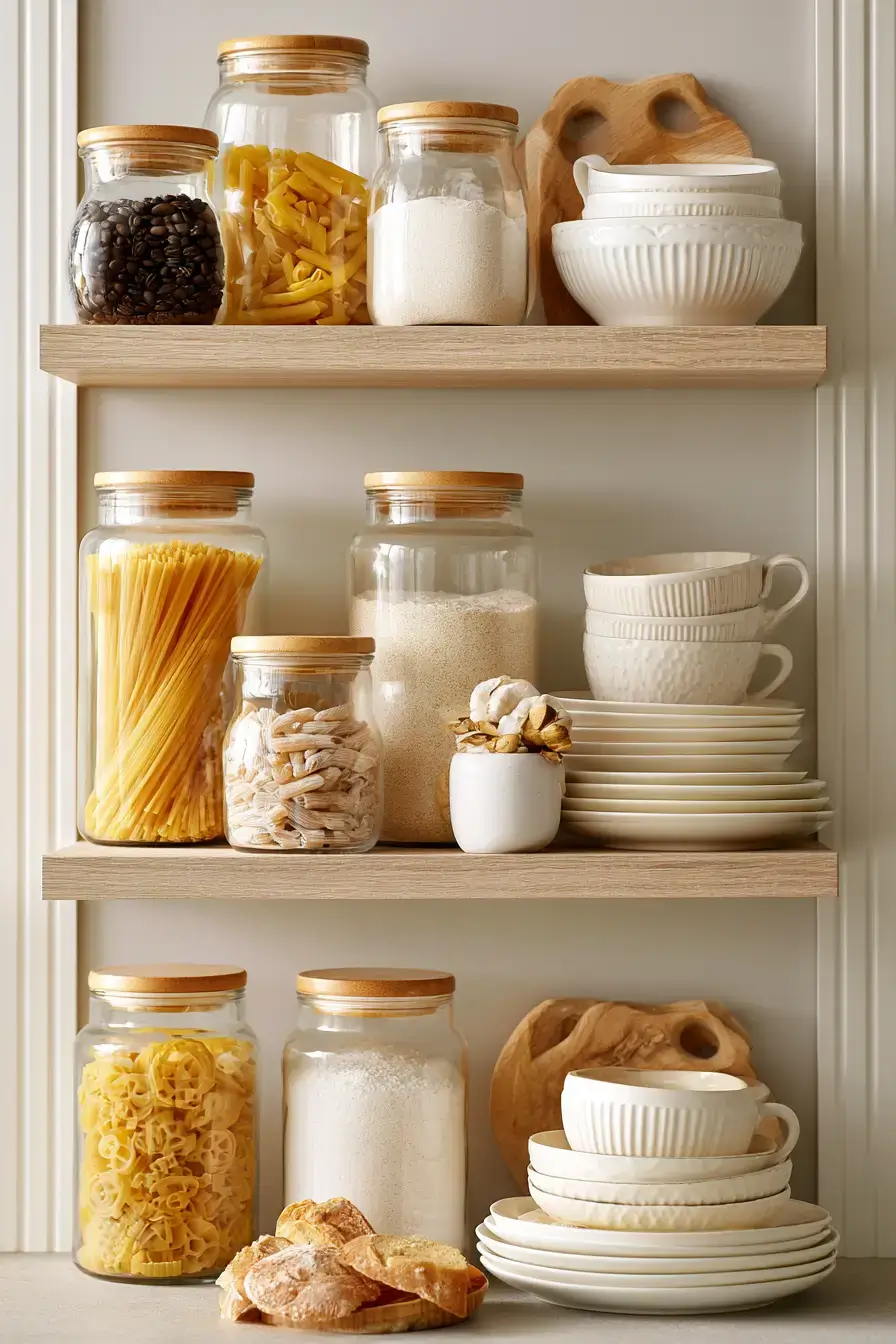 27 Cozy Kitchen Shelf Decor Ideas For A Beautifully Styled Home