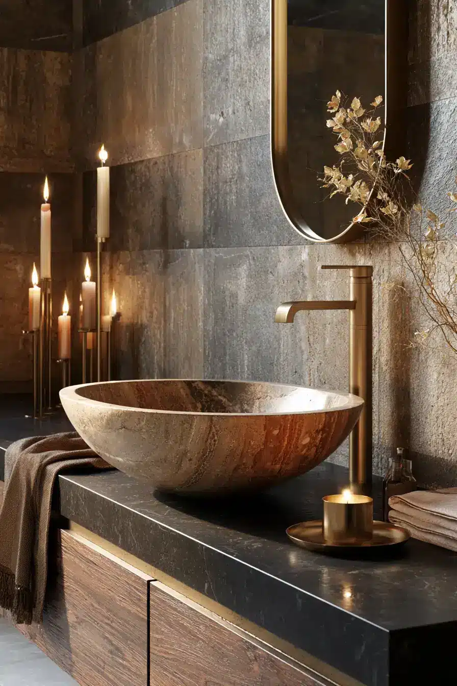 27 Chic Moody Bathroom Ideas For A Rich Relaxing Look