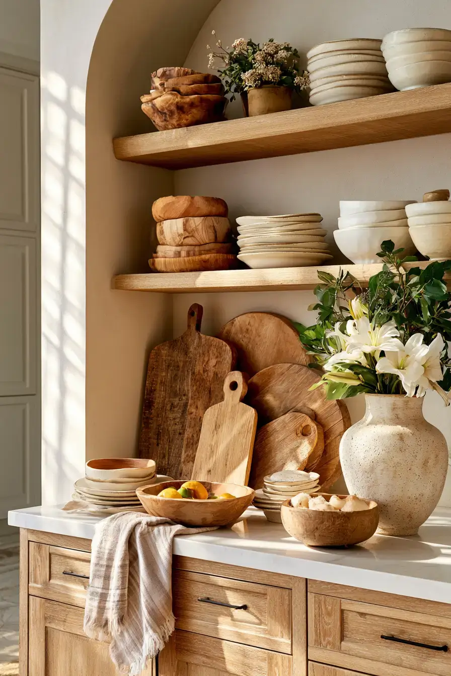 27 Cozy Kitchen Shelf Decor Ideas For A Beautifully Styled Home