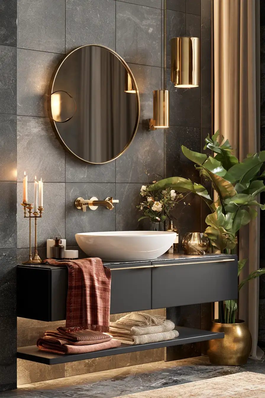 27 Chic Moody Bathroom Ideas For A Rich Relaxing Look