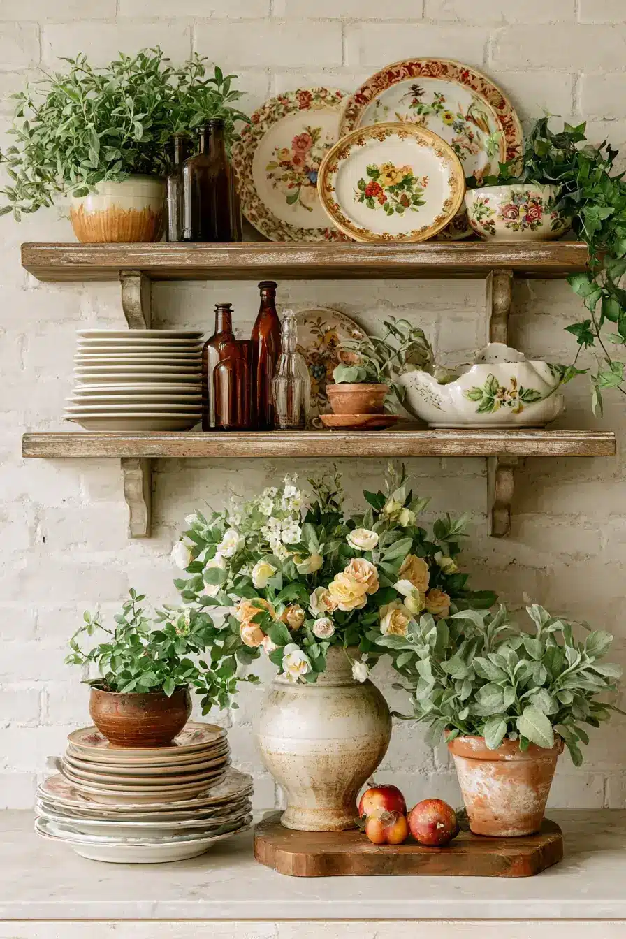 27 Cozy Kitchen Shelf Decor Ideas For A Beautifully Styled Home
