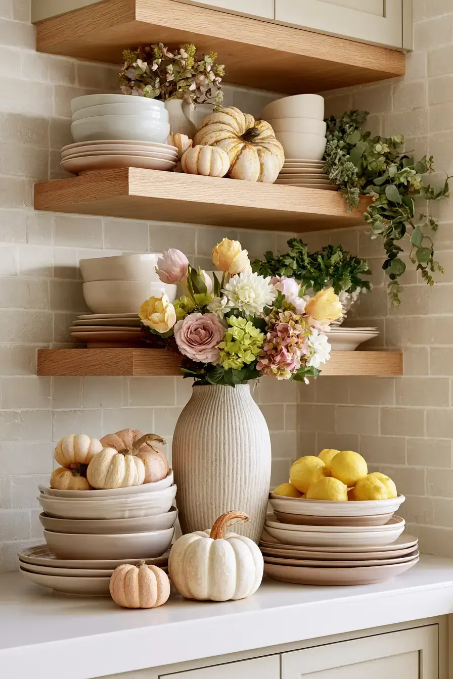 27 Cozy Kitchen Shelf Decor Ideas For A Beautifully Styled Home