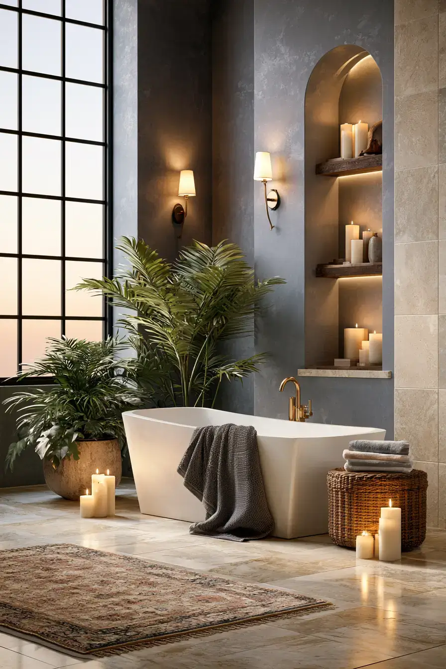 27 Chic Moody Bathroom Ideas For A Rich Relaxing Look