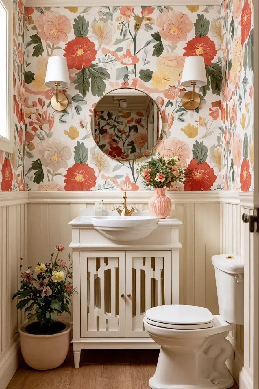 27 Pretty Small Powder Room Ideas For A Charming Home