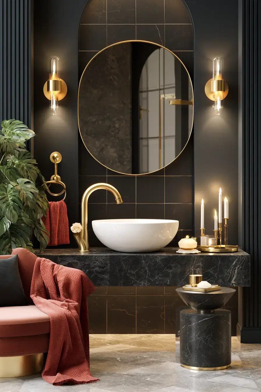 27 Chic Moody Bathroom Ideas For A Rich Relaxing Look