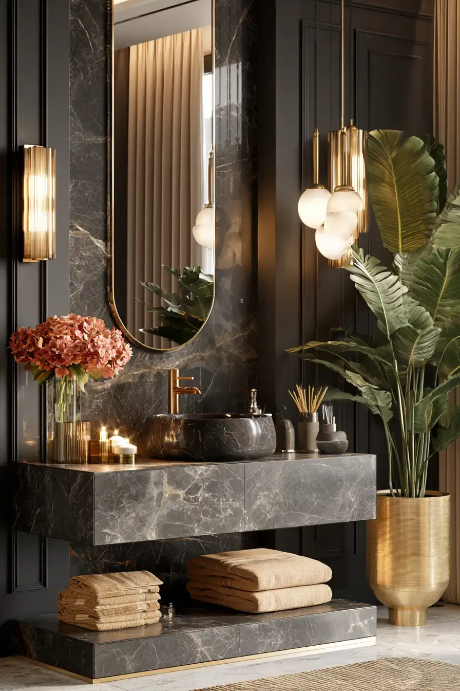 27 Chic Moody Bathroom Ideas For A Rich Relaxing Look