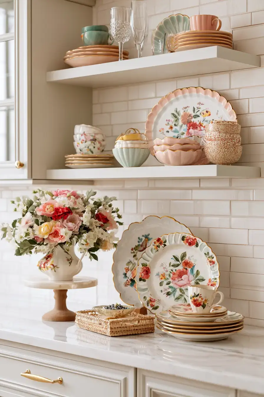 27 Cozy Kitchen Shelf Decor Ideas For A Beautifully Styled Home