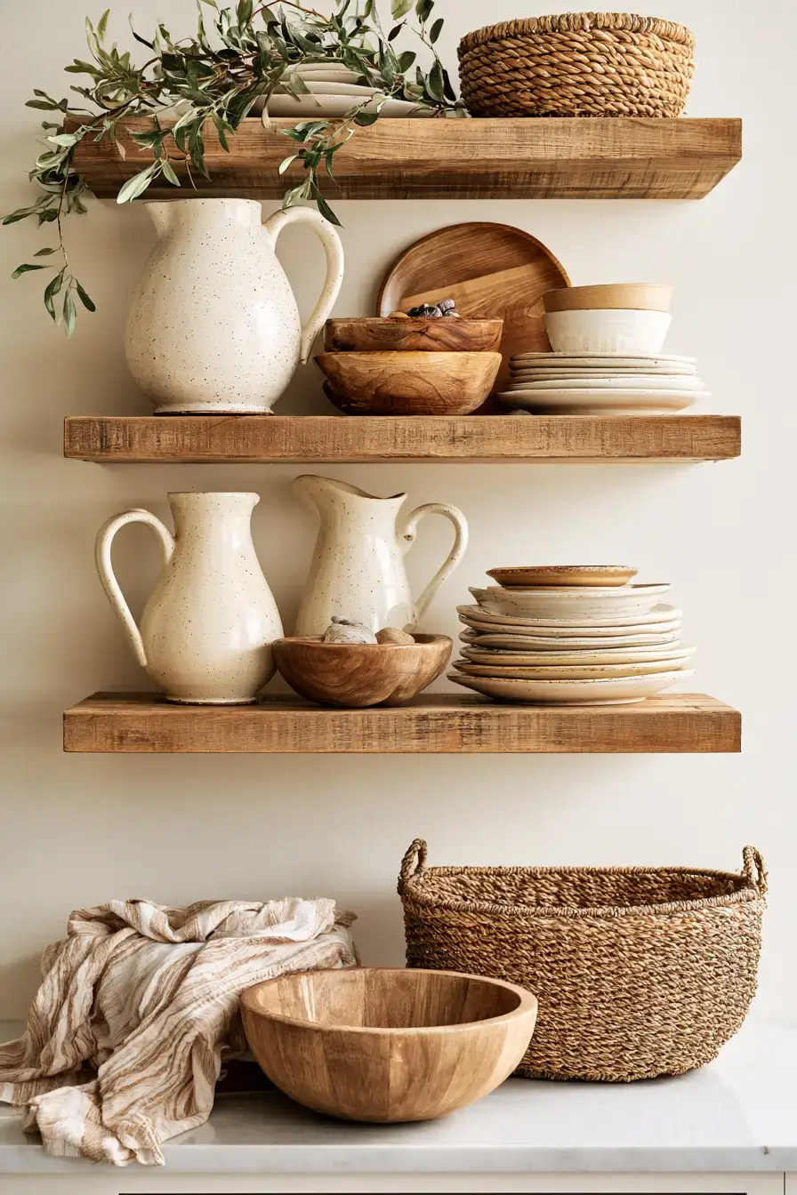 27 Cozy Kitchen Shelf Decor Ideas For A Beautifully Styled Home