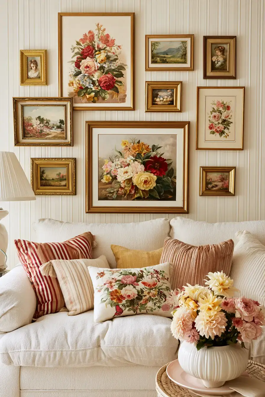 27 Grandmillennial Living Room Ideas For Charming Cozy Style