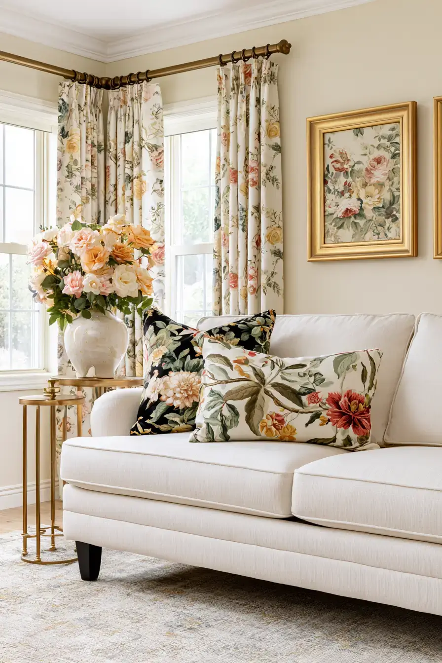 27 Grandmillennial Living Room Ideas For Charming Cozy Style