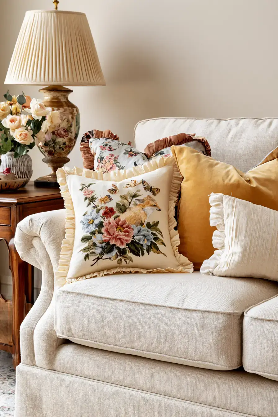 27 Grandmillennial Living Room Ideas For Charming Cozy Style