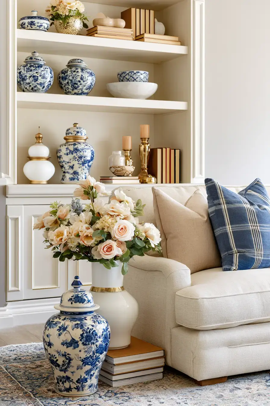 27 Grandmillennial Living Room Ideas For Charming Cozy Style