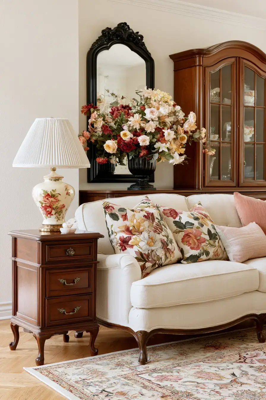 27 Grandmillennial Living Room Ideas For Charming Cozy Style
