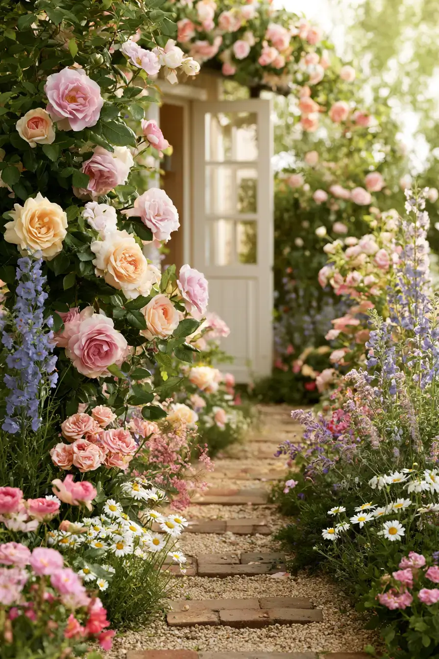 27 English Rose Garden Ideas For Romantic Cottage Charm