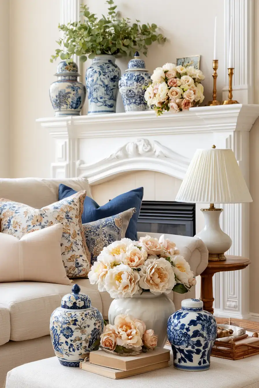 27 Grandmillennial Living Room Ideas For Charming Cozy Style