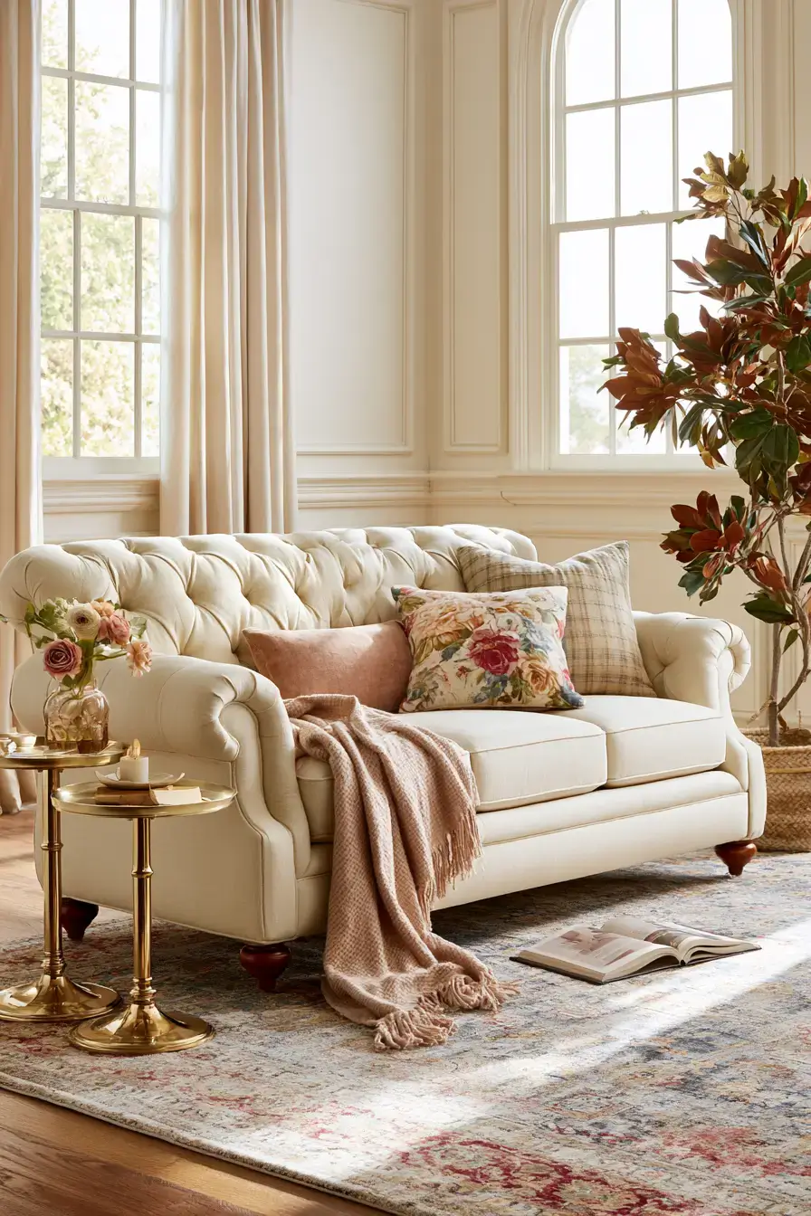 27 Grandmillennial Living Room Ideas For Charming Cozy Style