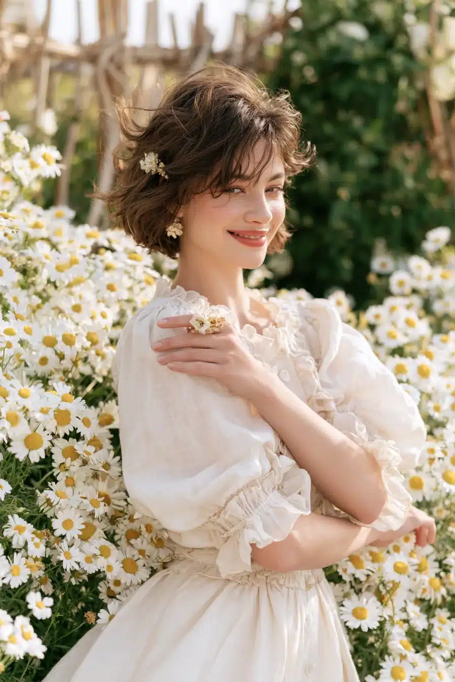 27 Charming Short Cottagecore Hairstyles for a Dreamy Romantic Look
