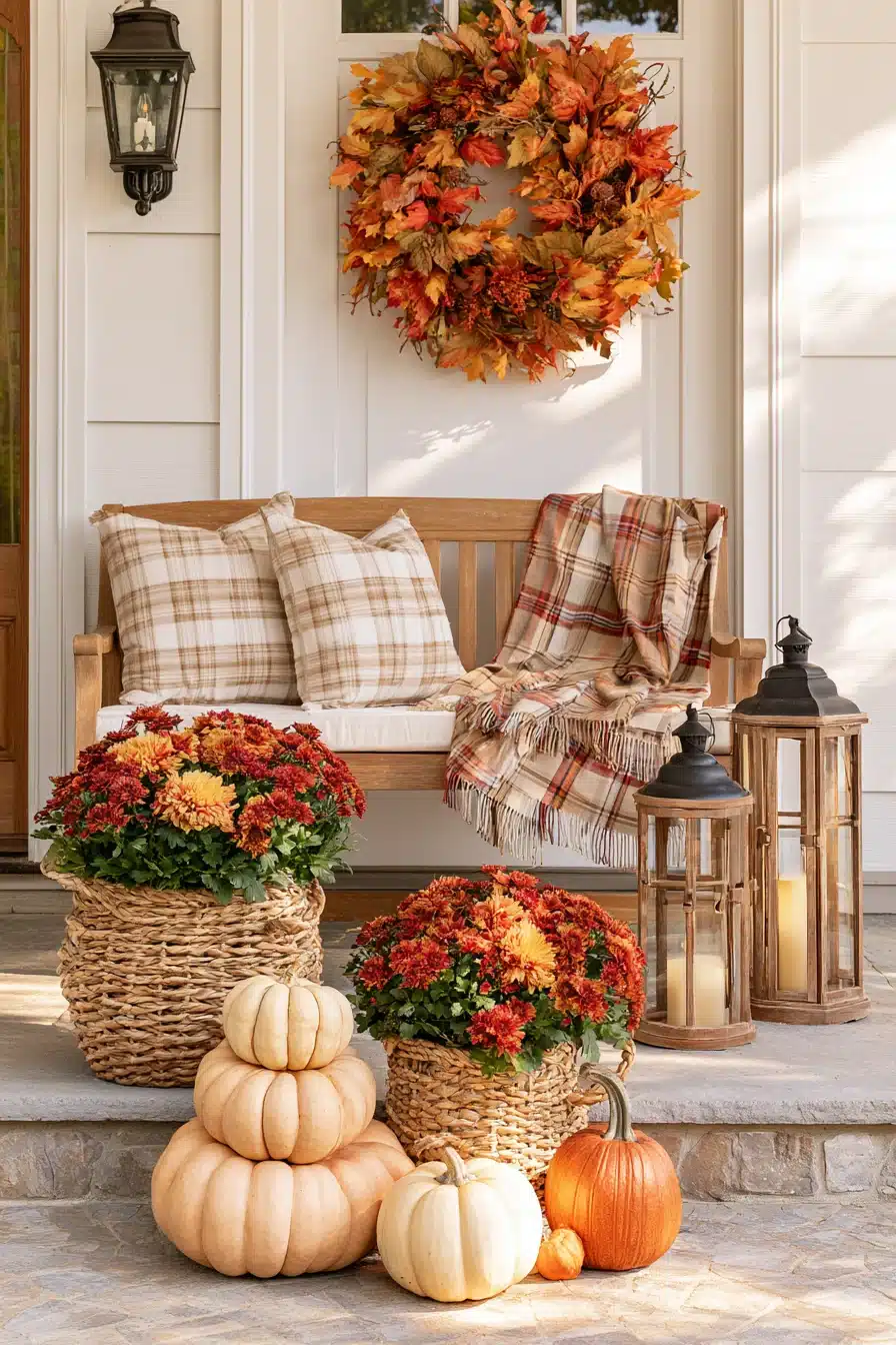 27 Outdoor Fall Decorations for a Warm and Welcoming Home