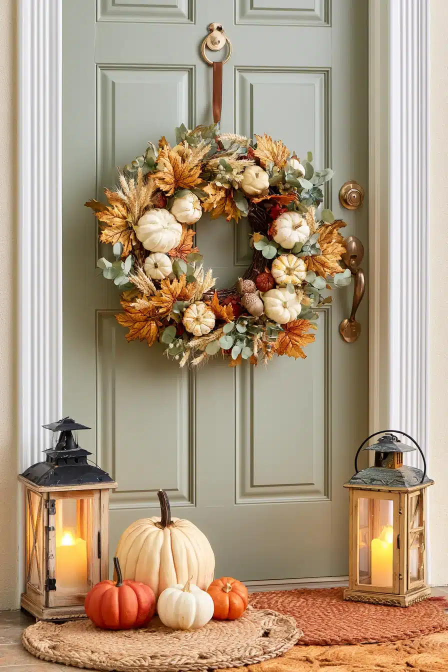 27 Beautiful Fall Wreaths for a Warm and Welcoming Autumn Front Door