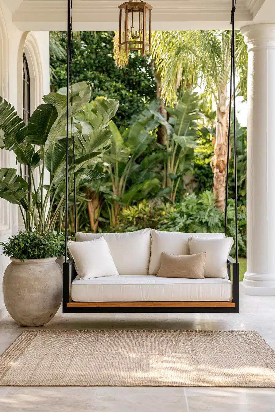 27 Charming Porch Swing Ideas for a Cozy Outdoor Retreat