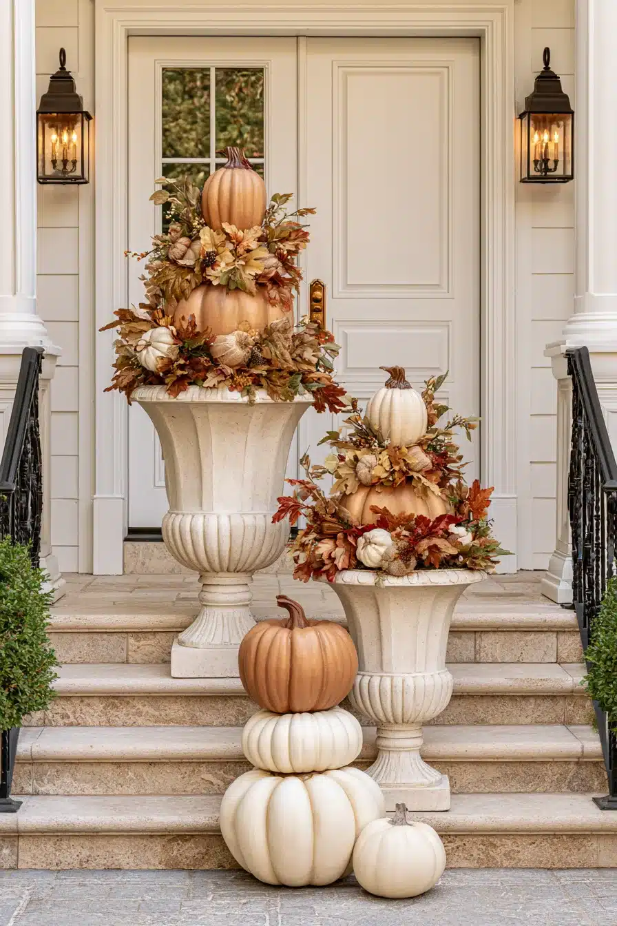 27 Charming Thanksgiving Porch Decorations for a Warm Harvest Welcome