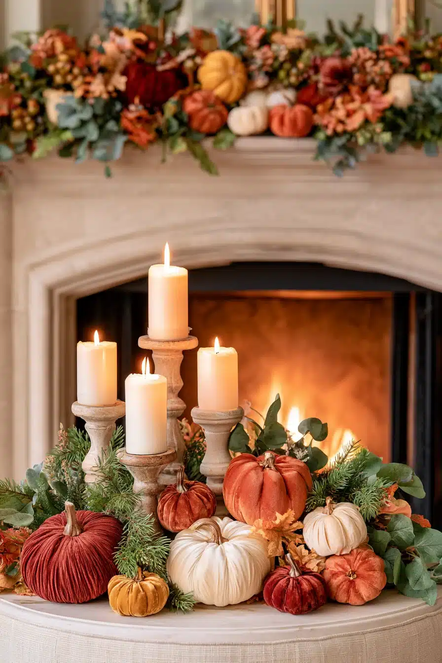 27 Cozy Fall Garland Mantle Ideas for a Warm Seasonal Display