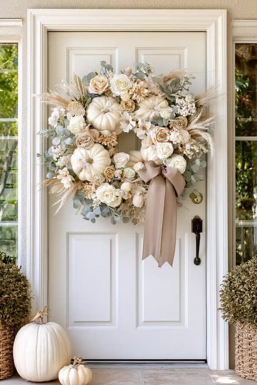 27 Beautiful Fall Wreaths for Front Door Autumn Charm