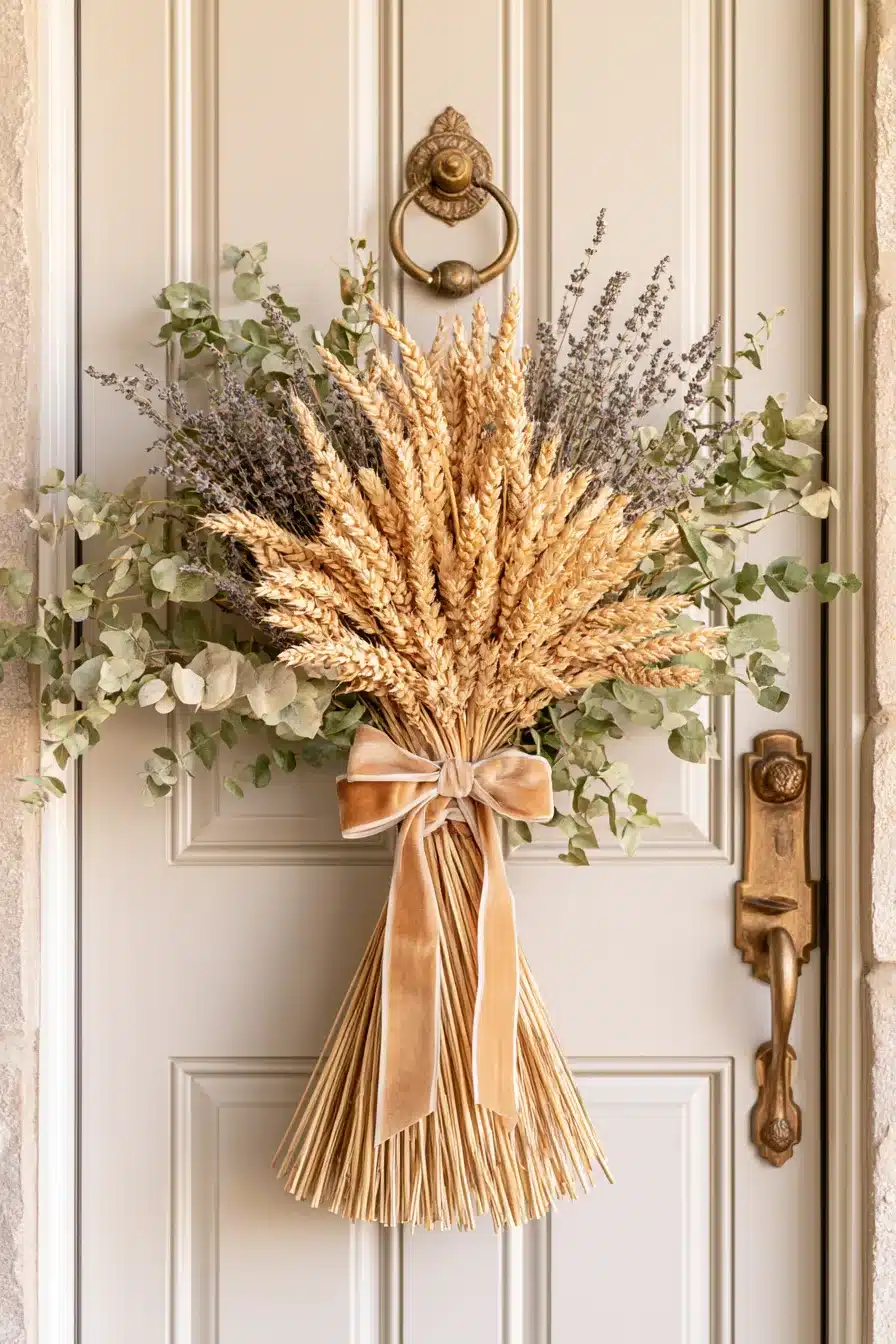 27 Charming Thanksgiving Door Decorations for a Warm Harvest Welcome