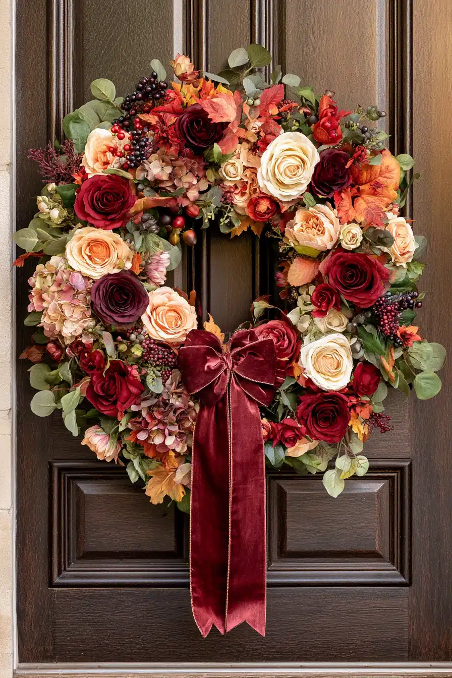 27 Beautiful Fall Wreaths for Front Door Autumn Charm