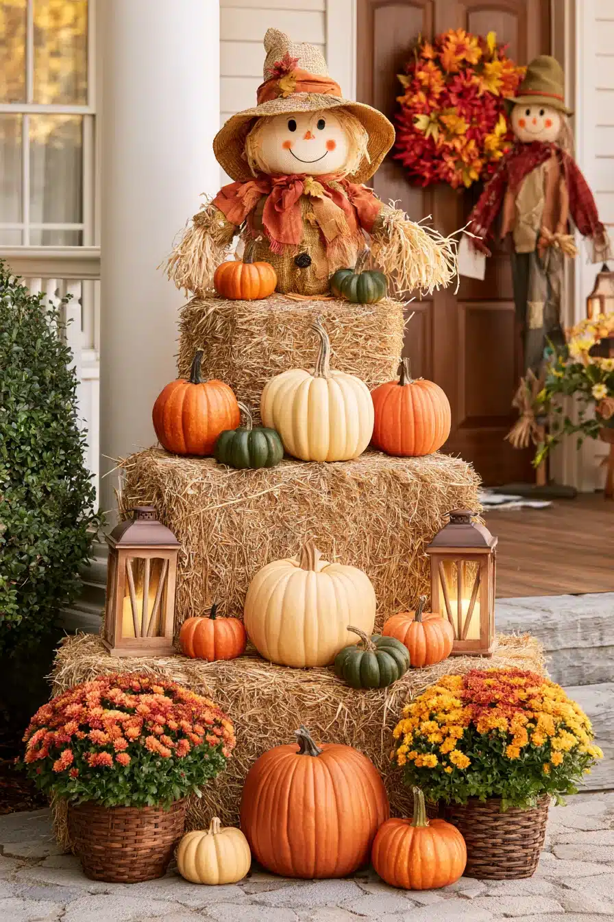27 Outdoor Fall Decorations for a Warm and Welcoming Home