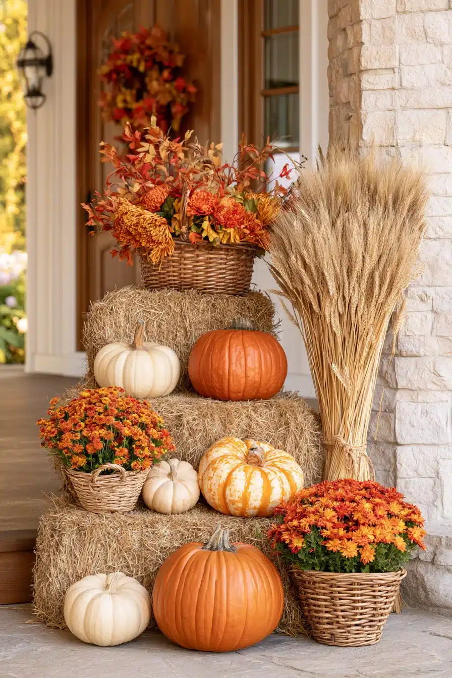 27 Cozy Autumn Front Porch Decor Ideas for a Warm Seasonal Welcome