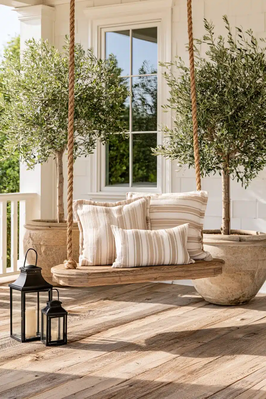 27 Charming Porch Swing Ideas for a Cozy Outdoor Retreat
