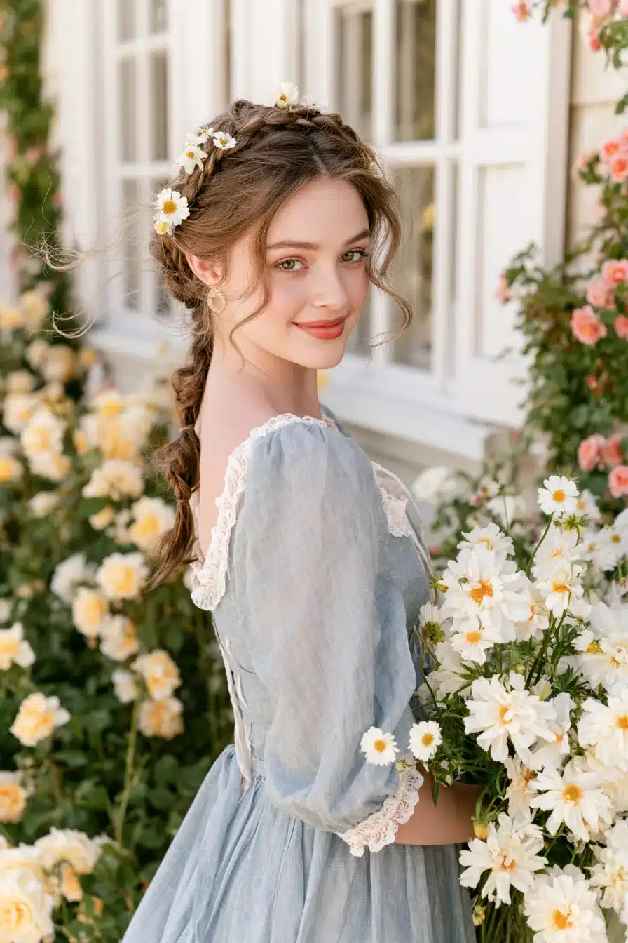 27 Charming Short Cottagecore Hairstyles for a Dreamy Romantic Look