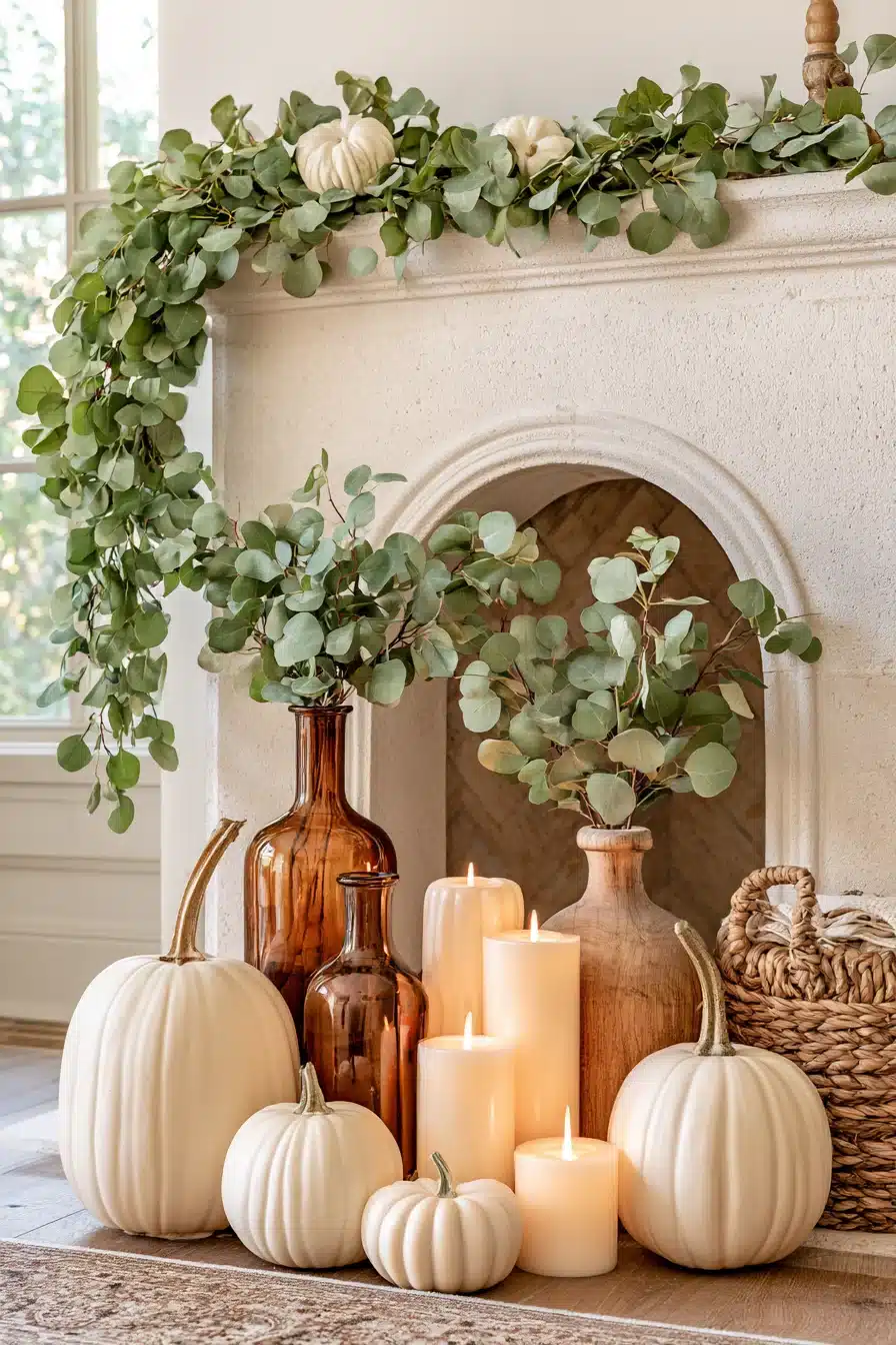 27 Autumn Fireplace Decor Ideas for a Warm Cozy Home