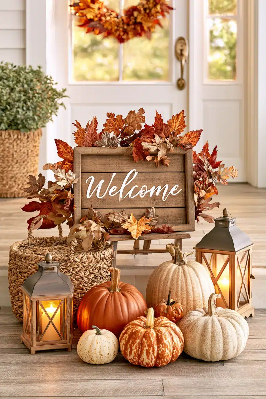 27 Cozy Autumn Front Porch Decor Ideas for a Warm Seasonal Welcome