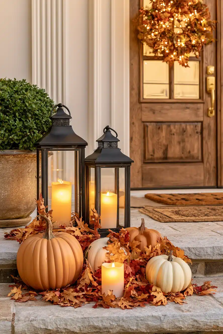 27 Charming Thanksgiving Door Decorations for a Warm Harvest Welcome