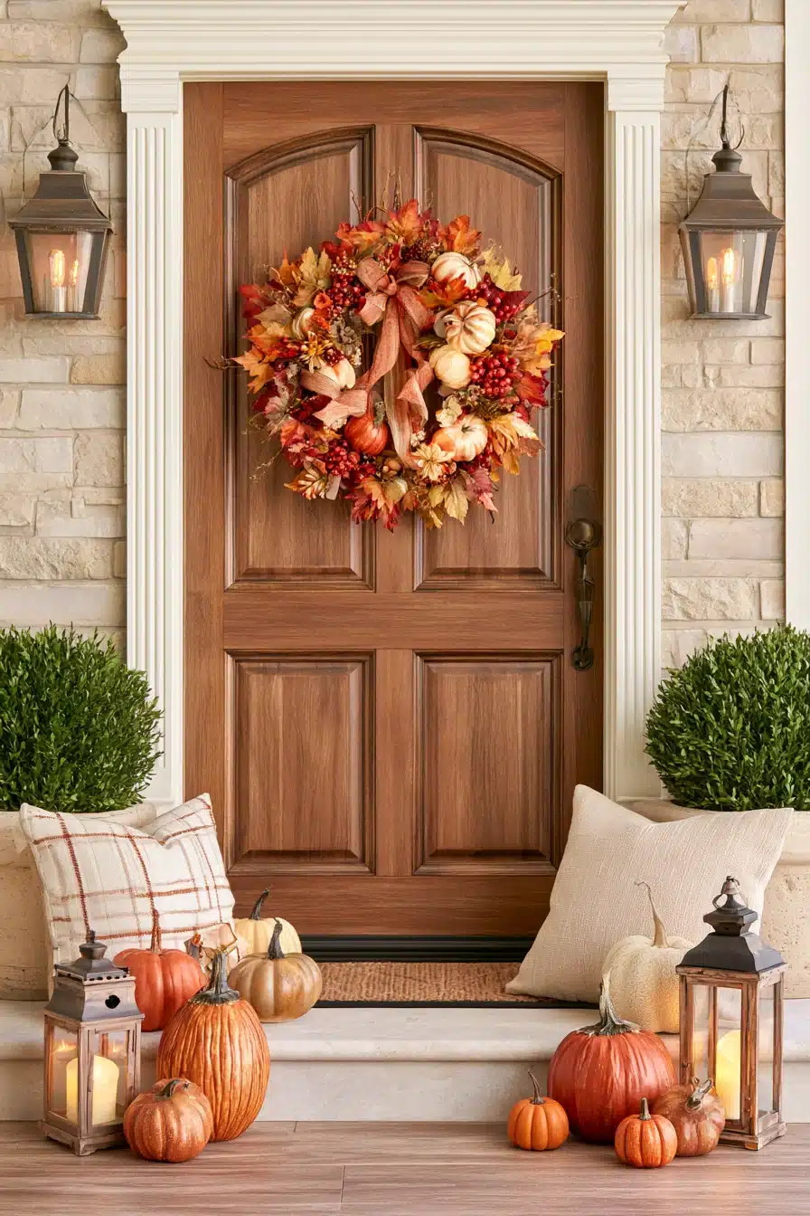 27 Cozy Autumn Front Porch Decor Ideas for a Warm Seasonal Welcome