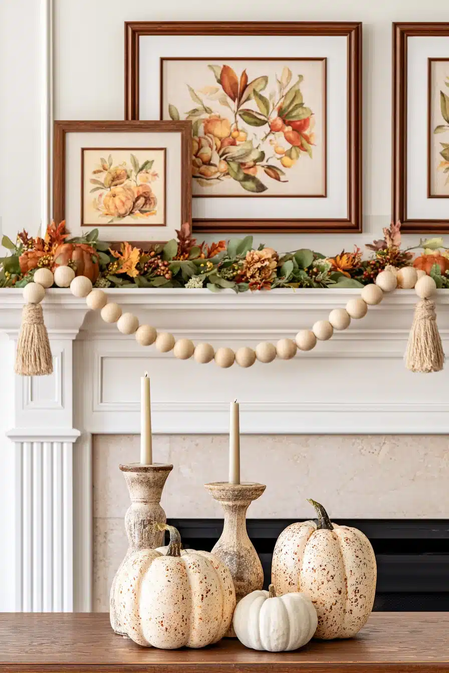27 Cozy Fall Garland Mantle Ideas for a Warm Seasonal Display