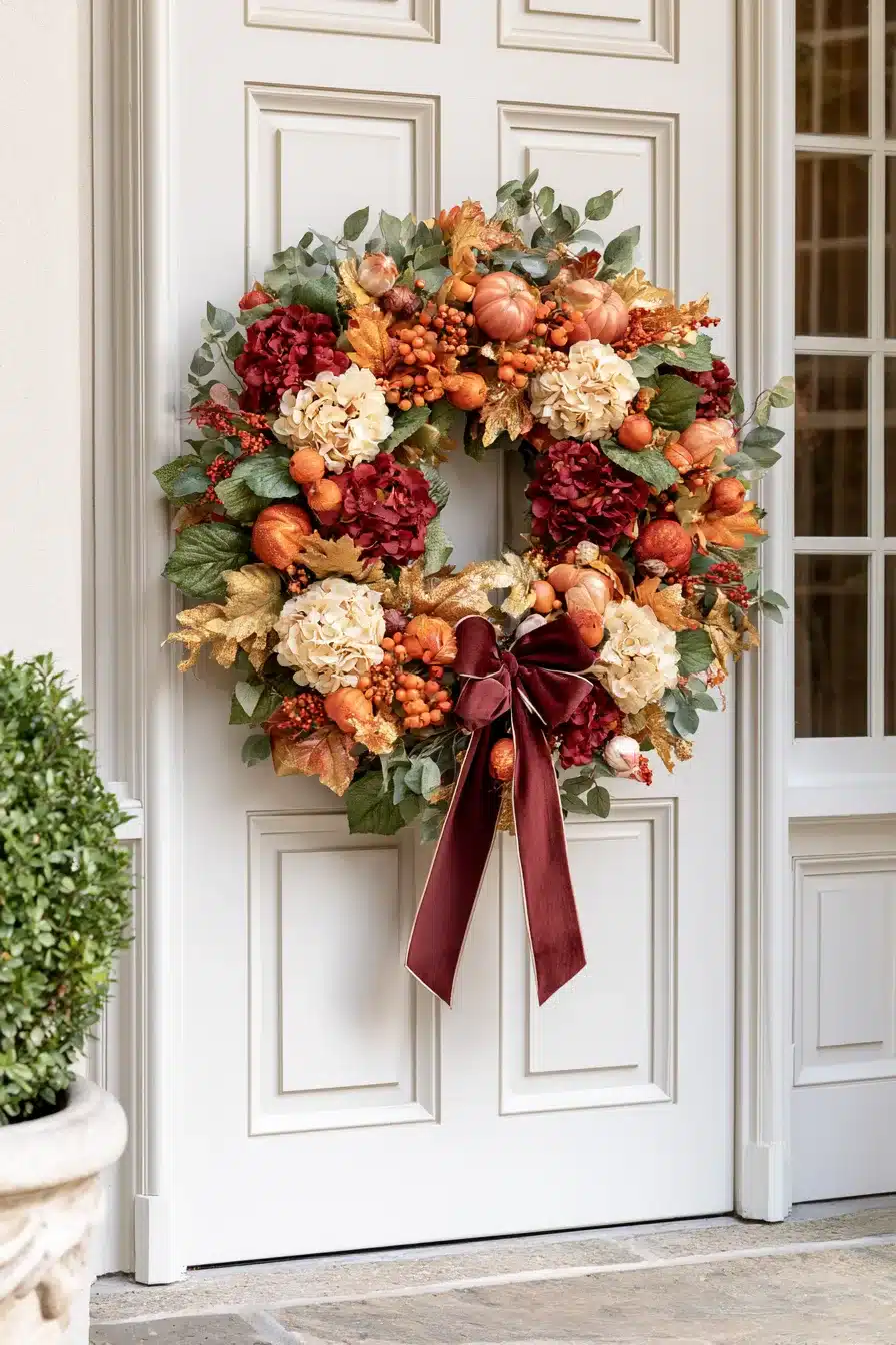 27 Beautiful Fall Wreaths for Front Door Autumn Charm