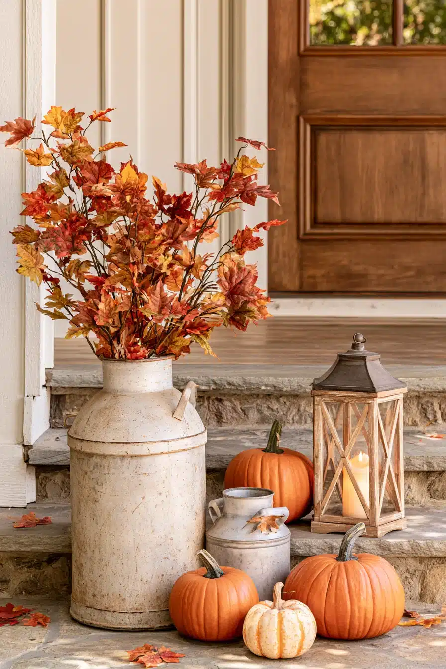 27 Charming Thanksgiving Porch Decorations for a Warm Harvest Welcome