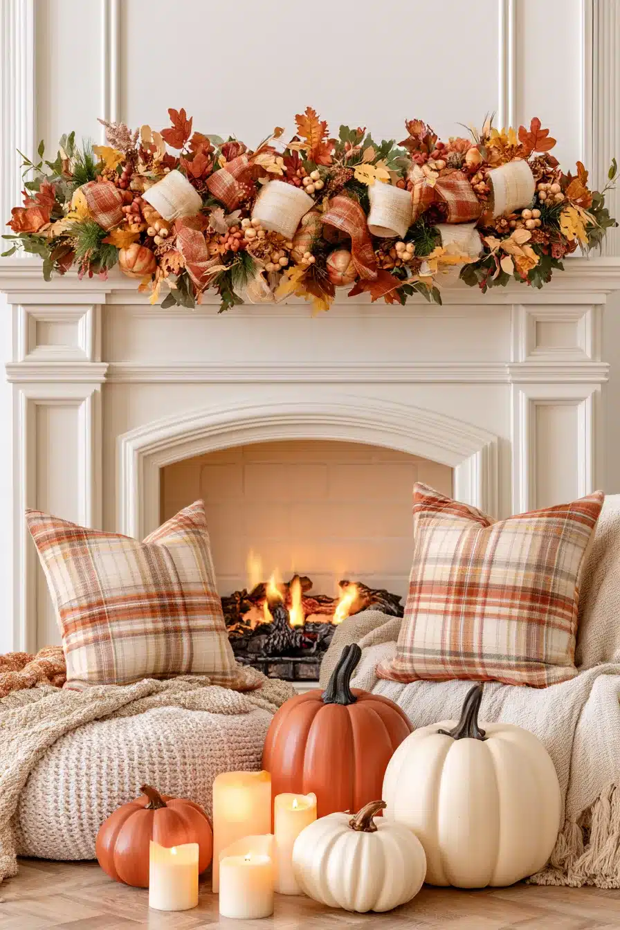 27 Autumn Fireplace Decor Ideas for a Warm Cozy Home