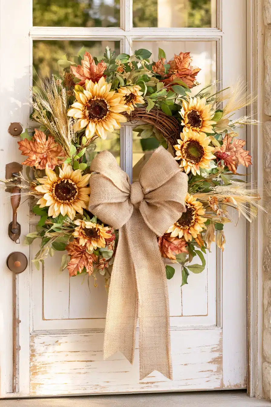 27 Beautiful Fall Wreaths for a Warm and Welcoming Autumn Front Door