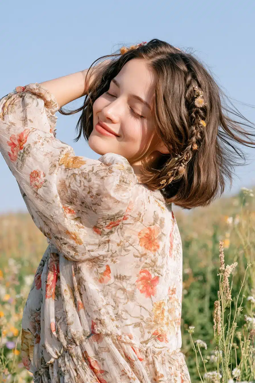 27 Charming Short Cottagecore Hairstyles for a Dreamy Romantic Look