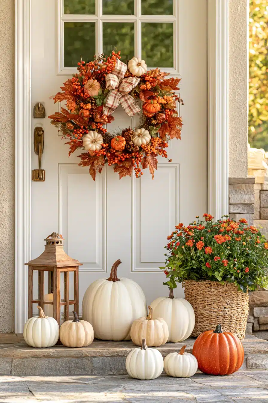 27 Beautiful Fall Wreaths for Front Door Autumn Charm