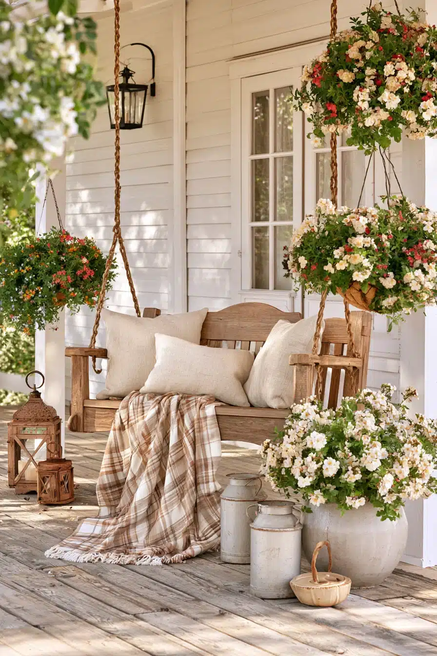 27 Charming Porch Swing Ideas for a Cozy Outdoor Retreat