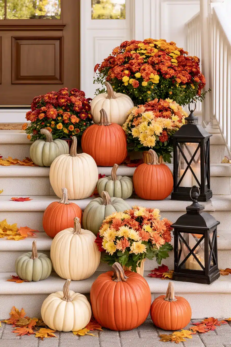27 Outdoor Fall Decorations for a Warm and Welcoming Home
